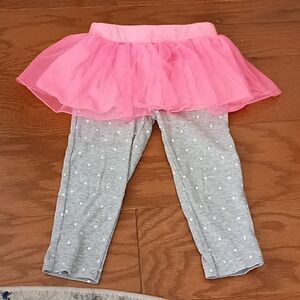 Carter's tutu pink leggings size 18 months